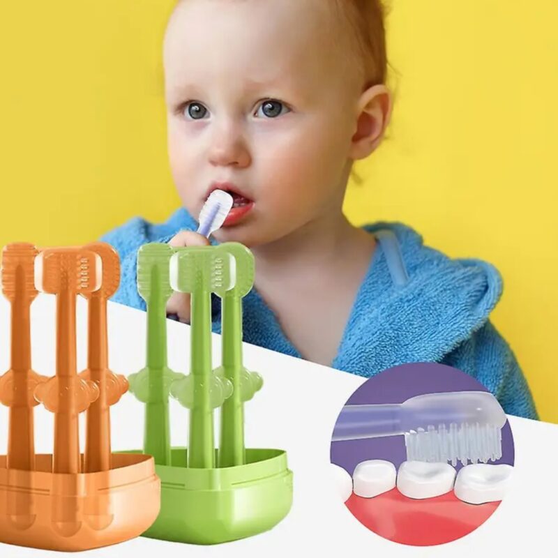 Baby silicon tongue anb teeth cleaner