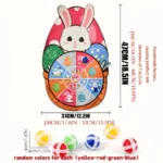 Kids Easter Sticky Ball Dartboard Game Set - Image 3