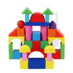 Wooden Colorful Children's Particle Building Blocks Puzzle Toys - Image 2